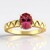 Anello in oro con Tormalina Rosa Californiana (Remy Rotenier)