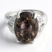 Anillo en plata con Ópalo leopardo