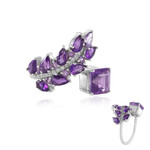 Sambia-Amethyst-Silberring (de Melo Essence)
