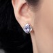 Boucles d'oreilles en argent et Tanzanite lilas  (Pallanova)