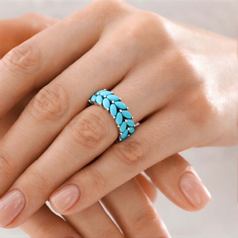 Bague en argent et Turquoise Sleeping Beauty (Faszination Türkis)