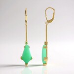 Boucles d'oreilles en argent et Chrysoprase (KM by Juwelo)