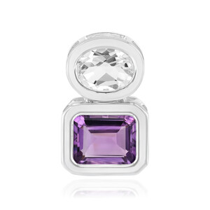 Ciondolo in argento con Ametista (MONOSONO COLLECTION)