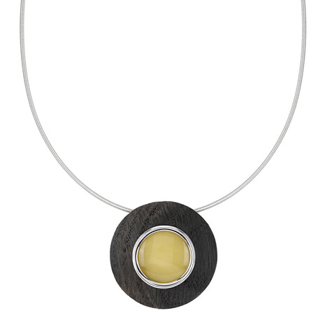 Collana in argento con Ambra Baltica (dagen)