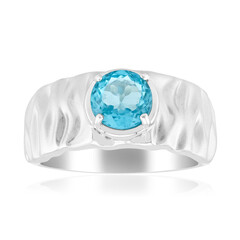 Anillo en plata con Apatita azul (de Melo Essence)