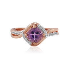 Anillo en plata con Amatista