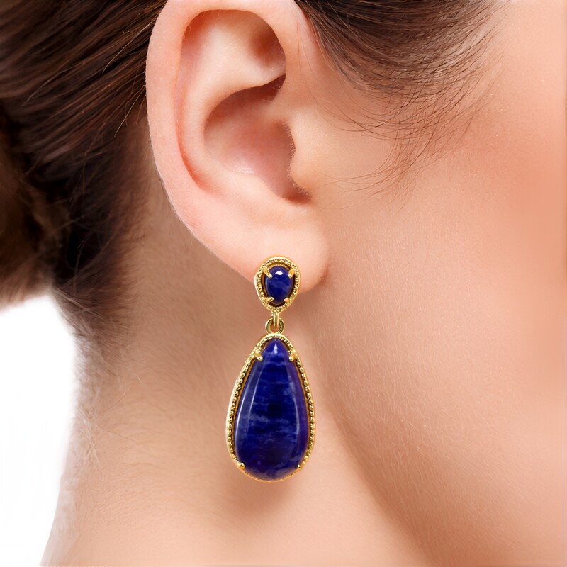 Orecchini in argento con Sodalite