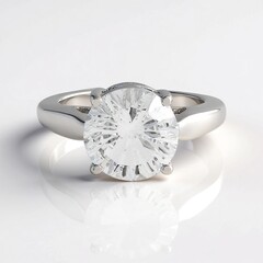 Anello in argento con Quarzo Bianco