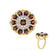 Mozambique Garnet Silver Ring