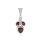 Pendentif en argent et Grenat du Mozambique