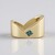 Anello in argento con Diamante Blu I3