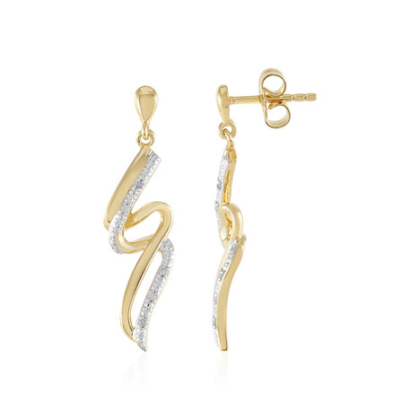 I3 (J) Diamond Silver Earrings