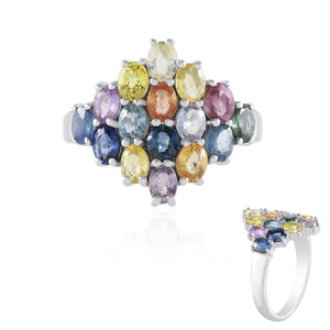 Anillo en plata con Zafiro