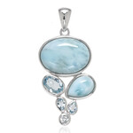 Ciondolo in argento con Larimar