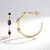 Boucles d'oreilles en argent et Kyanite du Népal