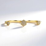 Anello in oro con Diamante Champagne I2 (de Melo Gold)