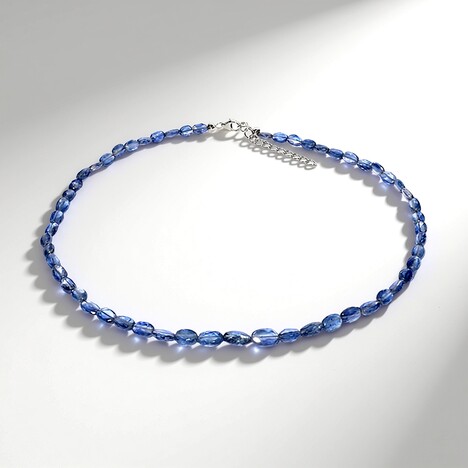 Collana in argento con Cianite del Nepal