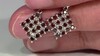 Pendientes en plata con Diamante fantasía