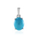 Sleeping Beauty-Türkis-Silberanhänger