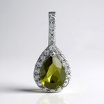 Ciondolo in argento con Idocrasio