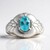 Anello in argento con Apatite Blu (Pallanova)