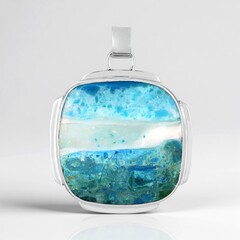 Ciondolo in argento con Opale di Atacama (Bali Barong)