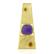 Sambia-Amethyst-Silberanhänger (MONOSONO COLLECTION)