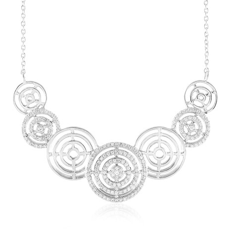 Zirkon-Silbercollier