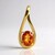 Ciondolo in oro con Hessonite di Ceylon