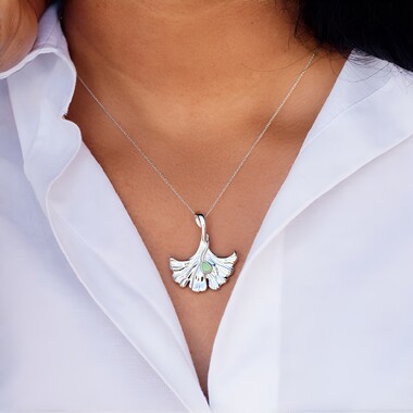 Zawieszka ze srebra platynowanego - Opal Welo  (MONOSONO COLLECTION)