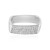 360° Zilveren ring met zirkonen (de Melo Essence)