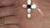 Colgante en plata con Piedra de Luna blanca (Adela Silber)