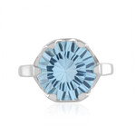 Himmelblauer Topas-Silberring