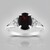 Anello in argento con Granato