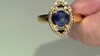 Anillo en plata con Cianita de Nepal