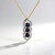Collana in argento con Zaffiro Stellato Blu