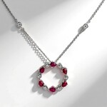 Collana in oro con Rubino Mozambico AAA (CIRARI)