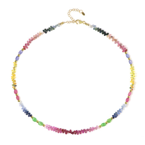 Edelstein-Silberhalskette (Riya)