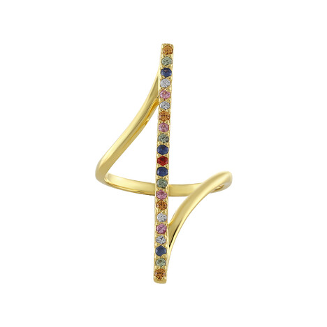 Zilveren ring met saffieren