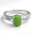 Bague en argent et Chrysoprase impériale