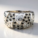 Anello in argento con Topazio Bianco