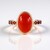 Bague en argent et Cornaline (KM by Juwelo)