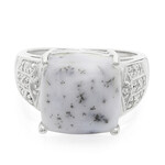 Dendritic Agate Silver Ring