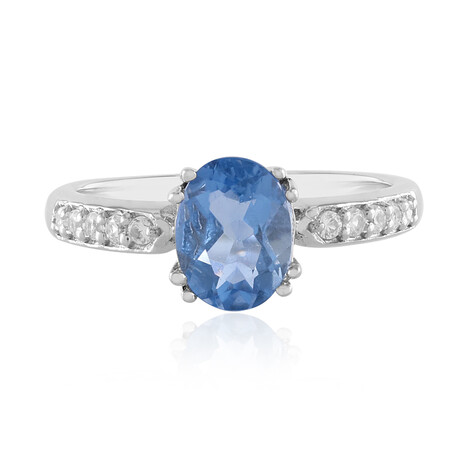 Zilveren ring met een kleurwissel fluoriet