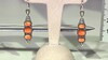 Pendientes en plata con Ostra espinosa naranja (Desert Chic)