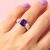 Uruguayan Amethyst Silver Ring (de Melo Essence)