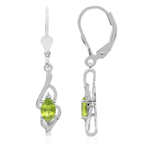 Idokras-Silberohrringe