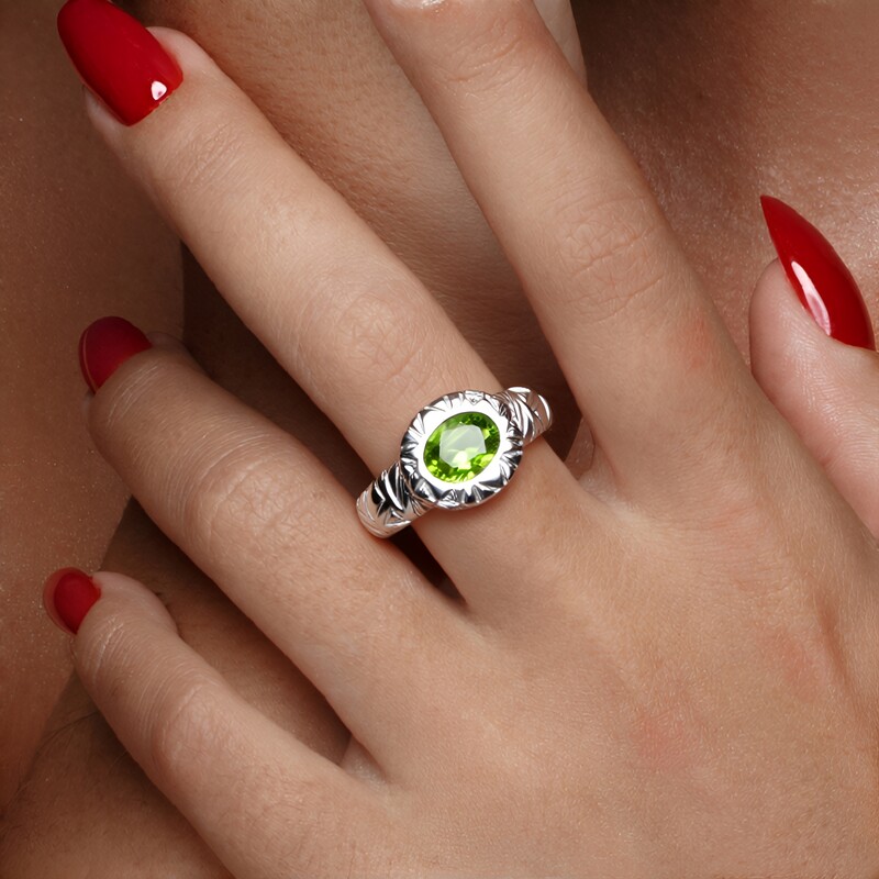 Peridot-Silberring (de Melo Essence)