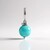 Ciondolo in argento con Amazzonite (MONOSONO COLLECTION)