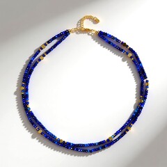 Collana in argento con Ematite Dorata (Riya)